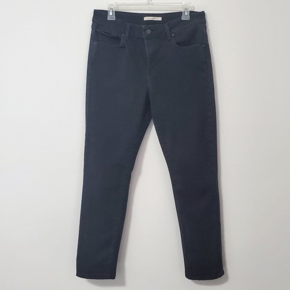 Levi's Black Classic Midrise Skinny Jeans Size 14